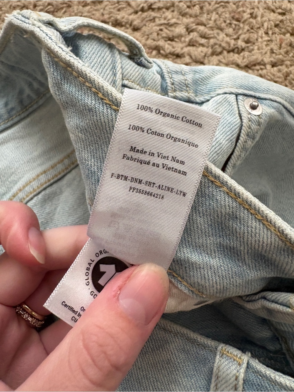 Everlane A-Line Denim Light Wash Shorts Women’s 27 High Rise Summer shorts - Picture 5 of 7